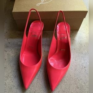 Christian Louboutin KATE SLING 55 3-inch Heel Pump Shoes US 7/ EUR 37